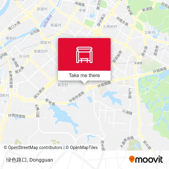 绿色路口 map