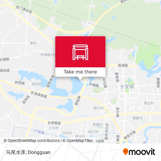 马尾水库 map