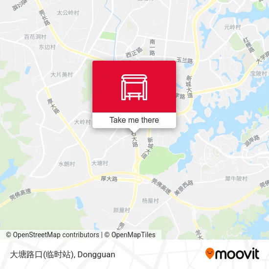 大塘路口(临时站) map