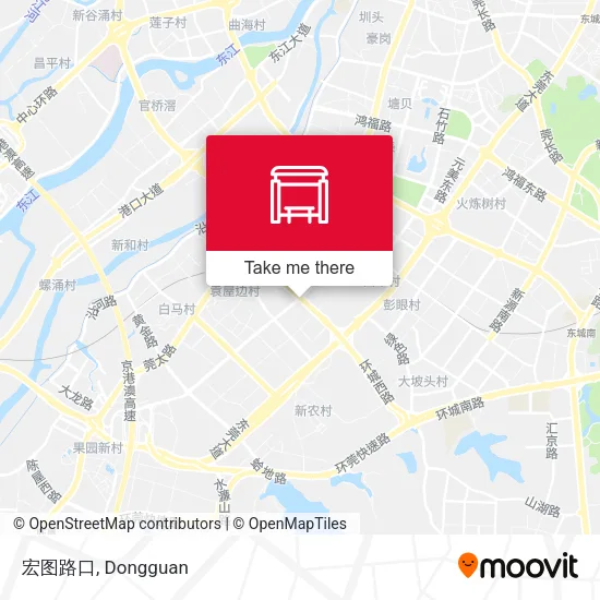 宏图路口 map
