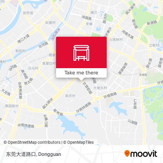 东莞大道路口 map