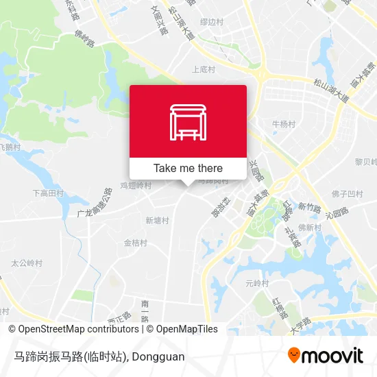 马蹄岗振马路(临时站) map