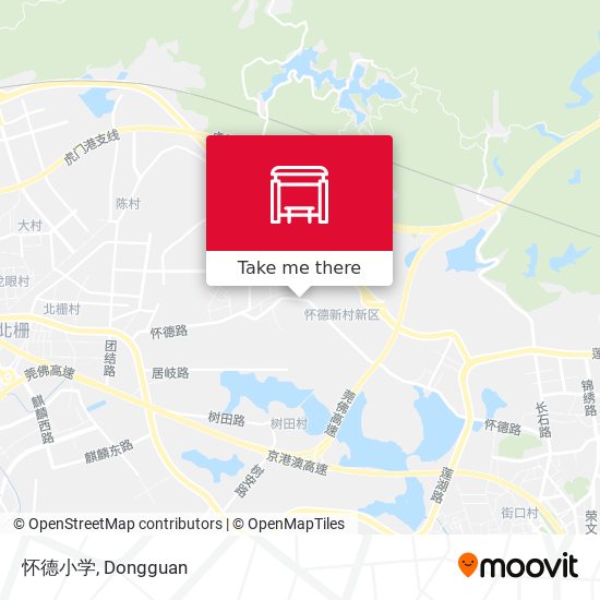怀德小学 map