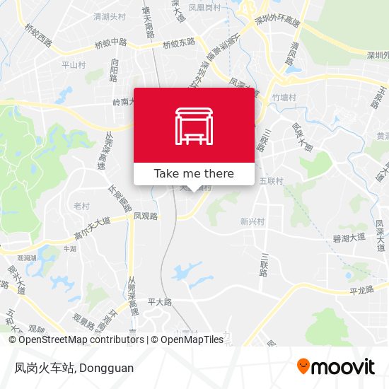 凤岗火车站 map