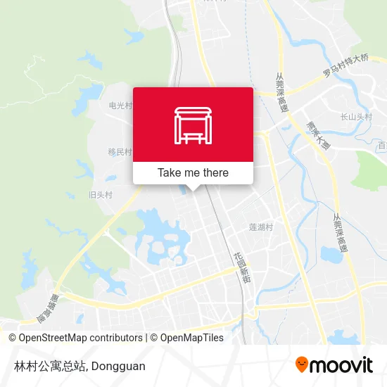 林村公寓总站 map