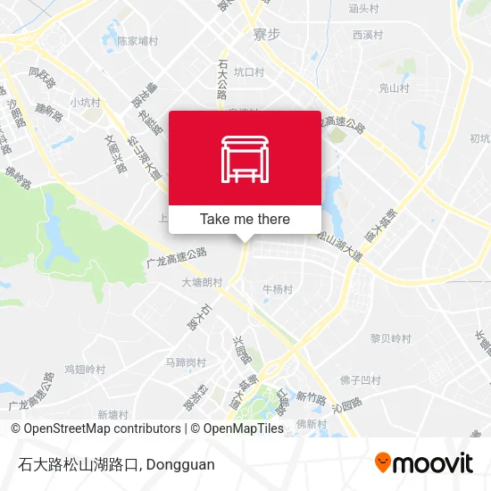 石大路松山湖路口 map