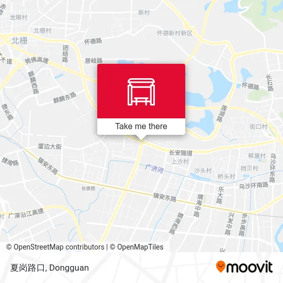 夏岗路口 map