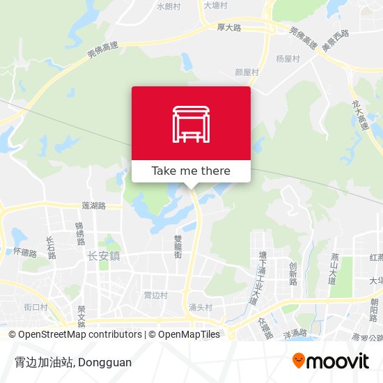 霄边加油站 map