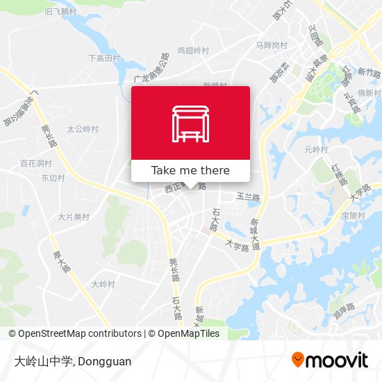 大岭山中学 map