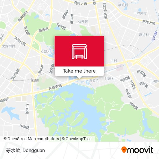 等水岭 map