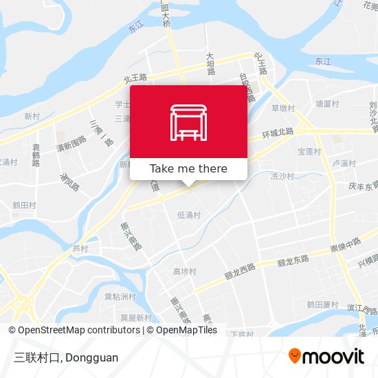 三联村口 map