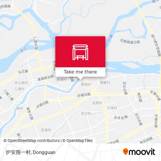 护安围一村 map
