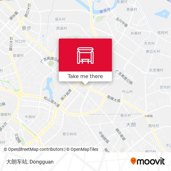 大朗车站 map