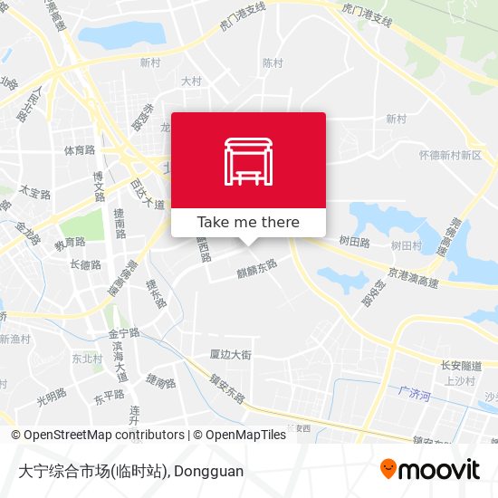 大宁综合市场(临时站) map