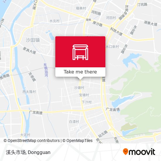 溪头市场 map