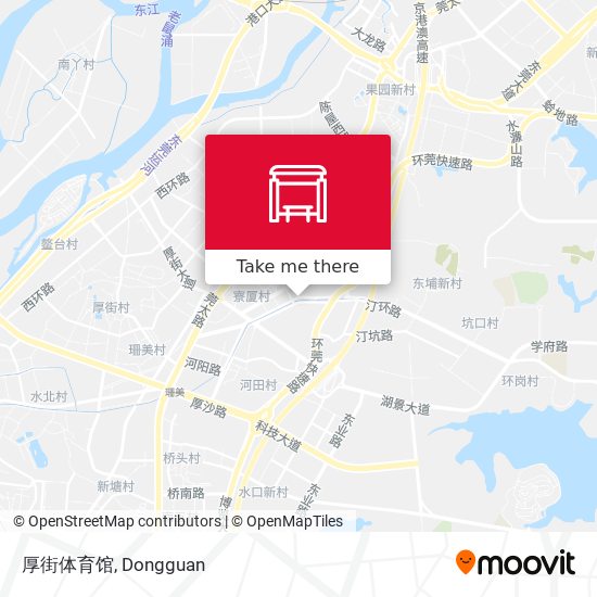 厚街体育馆 map