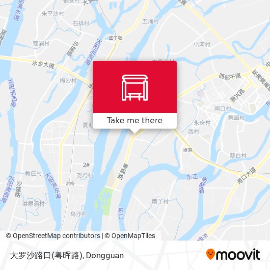 大罗沙路口(粤晖路) map