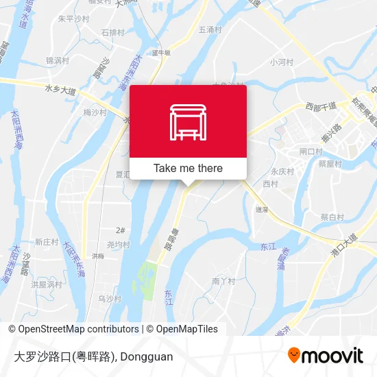 大罗沙路口(粤晖路) map