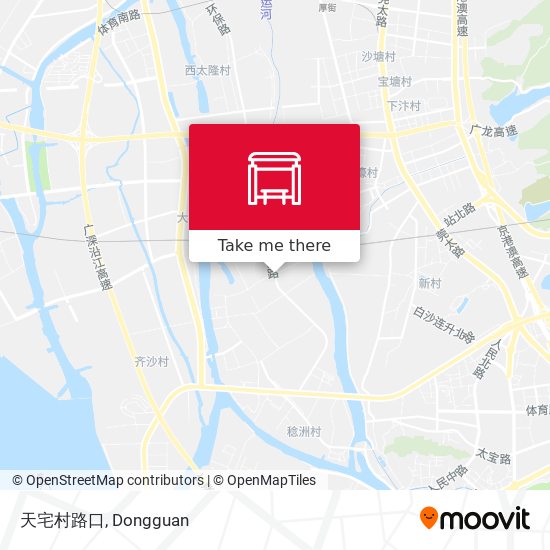 天宅村路口 map