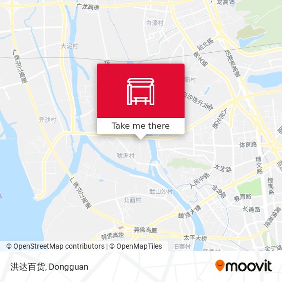 洪达百货 map