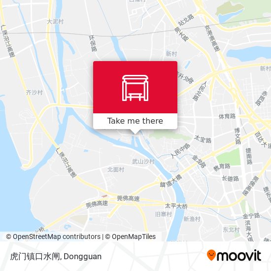 虎门镇口水闸 map
