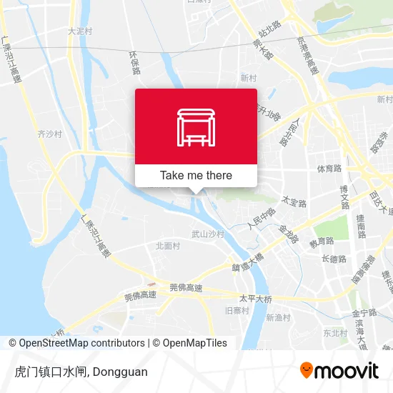 虎门镇口水闸 map