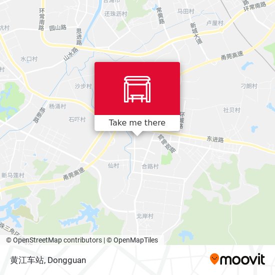 黄江车站 map