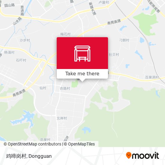 鸡啼岗村 map