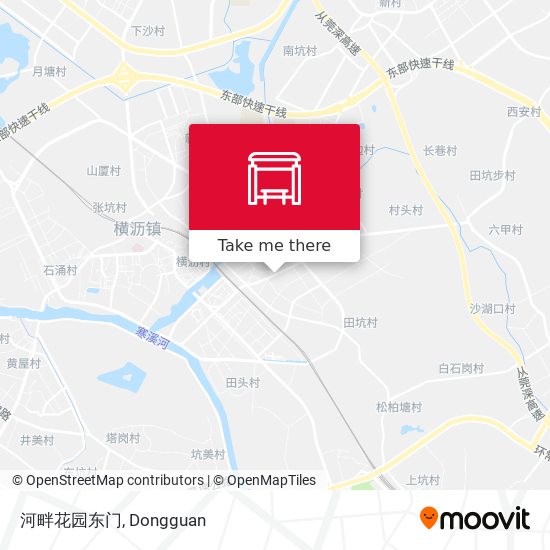 河畔花园东门 map