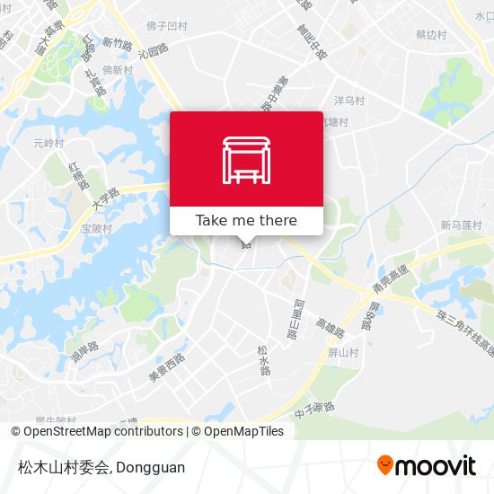 松木山村委会 map