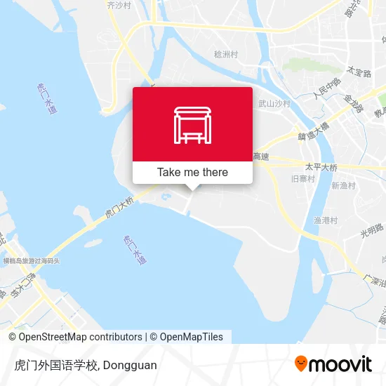 虎门外国语学校 map