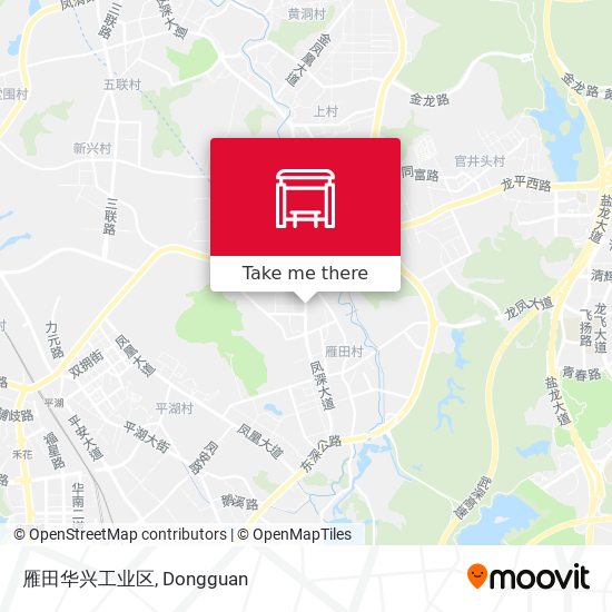 雁田华兴工业区 map