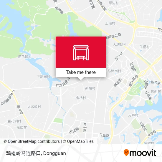 鸡翅岭马连路口 map