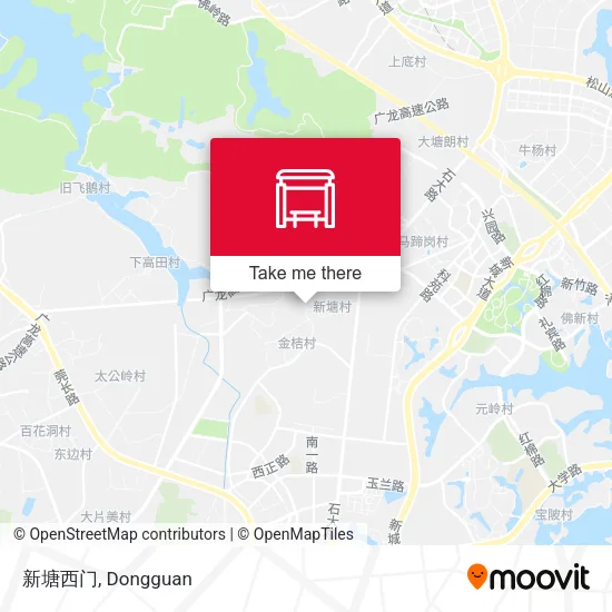 新塘西门 map