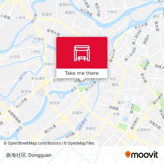 曲海社区 map