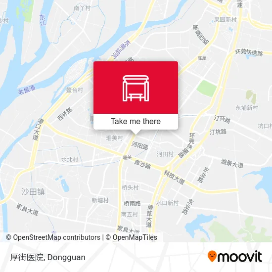 厚街医院 map