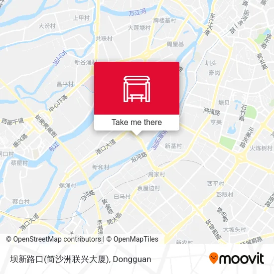 坝新路口(简沙洲联兴大厦) map