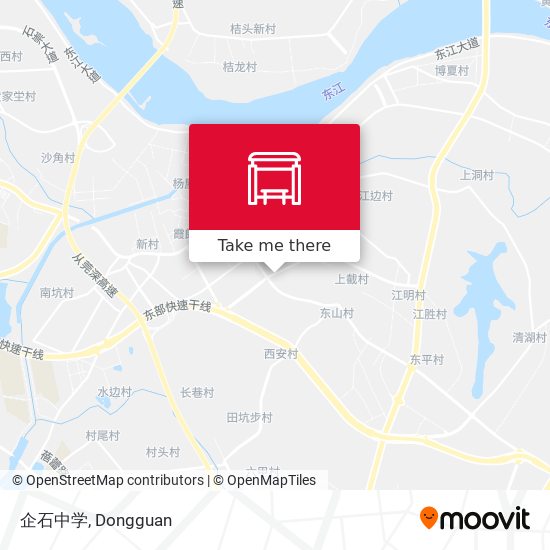 企石中学 map