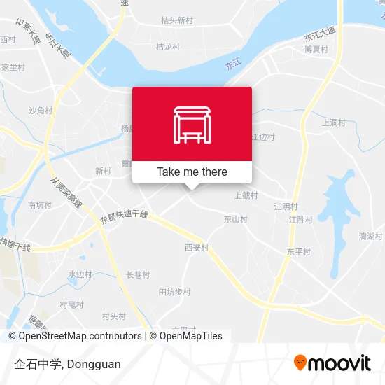 企石中学 map