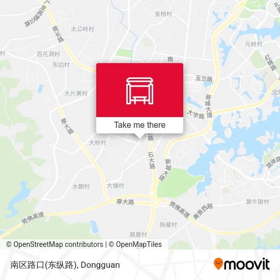 南区路口(东纵路) map