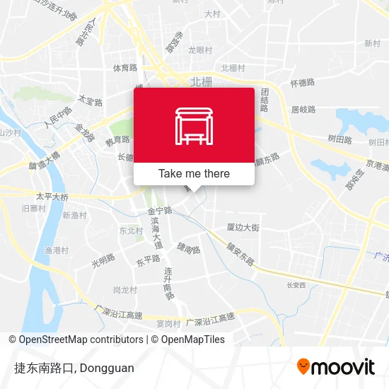 捷东南路口 map
