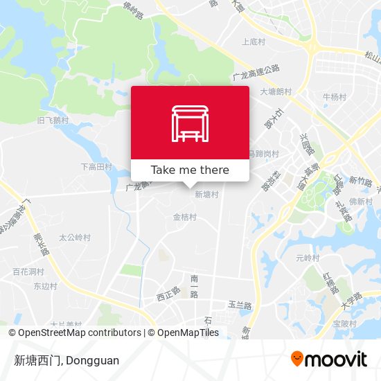 新塘西门 map