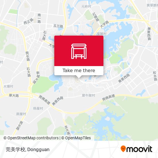 莞美学校 map