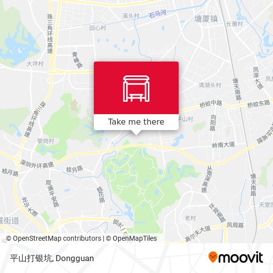 平山打银坑 map