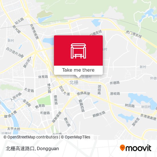 北栅高速路口 map