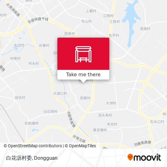 白花沥村委 map