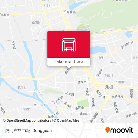 虎门布料市场 map