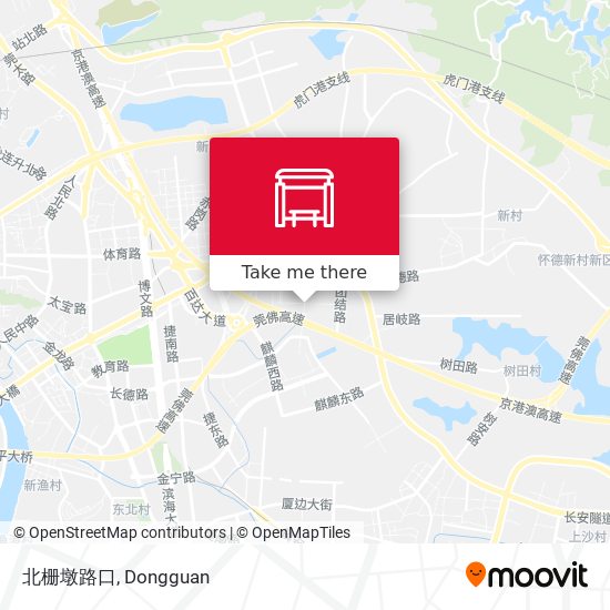 北栅墩路口 map