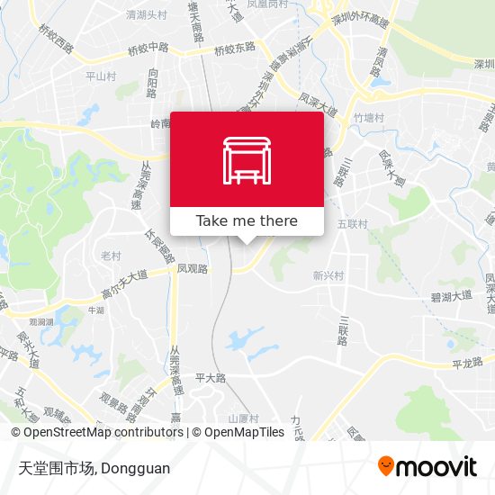 天堂围市场 map