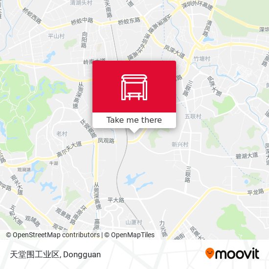 天堂围工业区 map